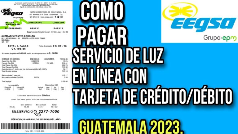 C&oacute;mo pagar la luz en Guatemala con tarjeta de cr&eacute;dito
