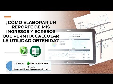 C&oacute;mo crear un informe financiero en Excel para seguimiento de ingresos y gastos