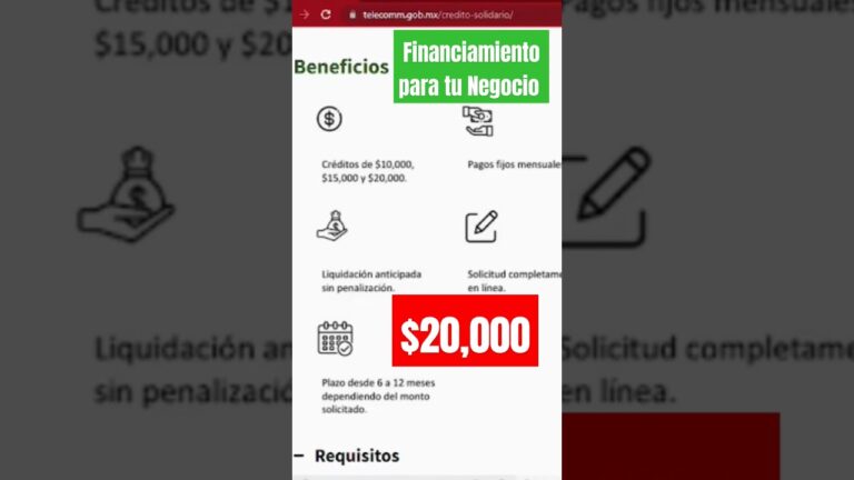 Pr&eacute;stamo de 20,000 pesos: Soluci&oacute;n r&aacute;pida y sencilla para tus necesidades financieras