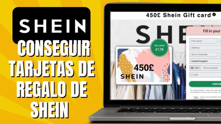 Obt&eacute;n una tarjeta de regalo gratis de Shein