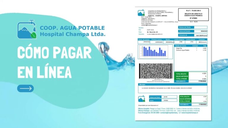 Pago de agua en l&iacute;nea: eficiente y conveniente