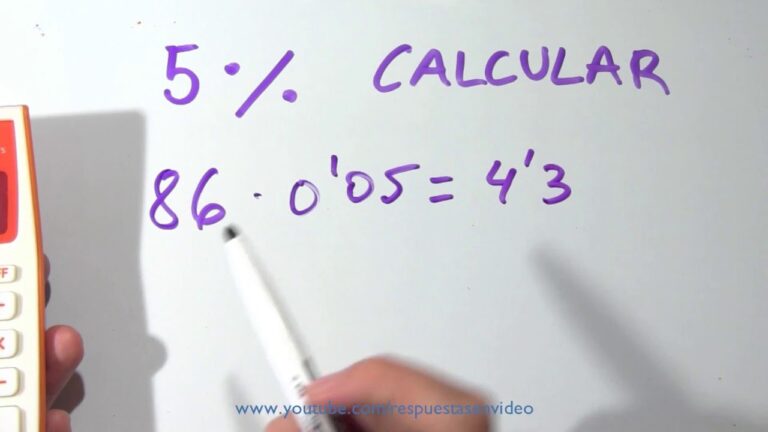 Calculando el 5% de 5000