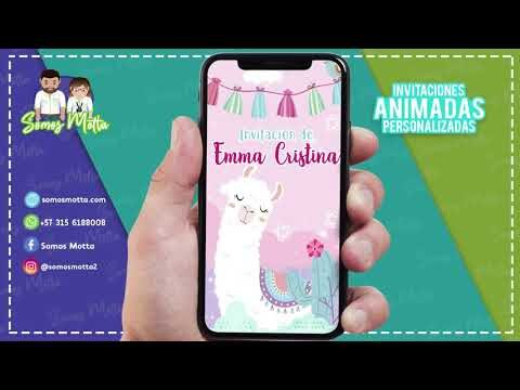 Ideas originales para una invitaci&oacute;n de cumplea&ntilde;os con tema de llama