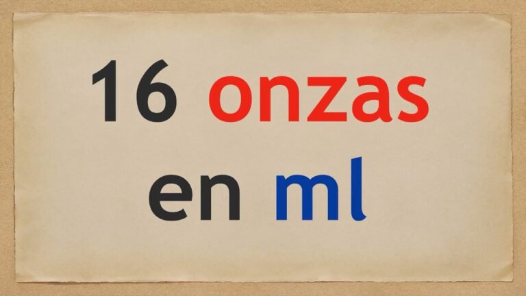Conversi&oacute;n de Onzas: &iquest;Cu&aacute;nto es 16 Onzas en Otras Medidas?
