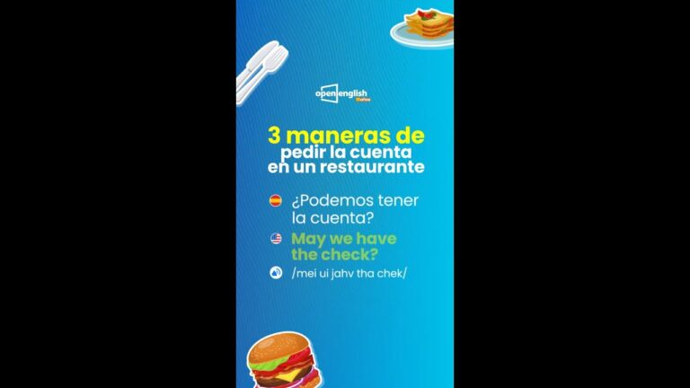 C&oacute;mo pedir la cuenta en ingl&eacute;s