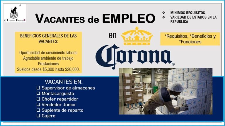 Corona busca personal
