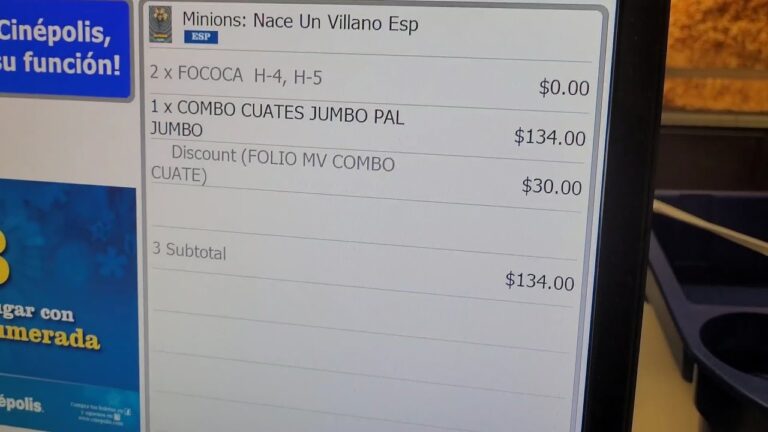 Costo Combo Cuates Cin&eacute;polis