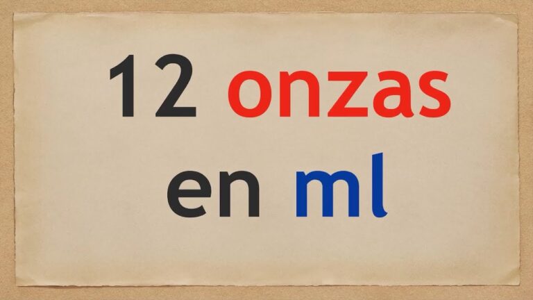 12 onzas: &iquest;Cu&aacute;nto es en otras medidas?