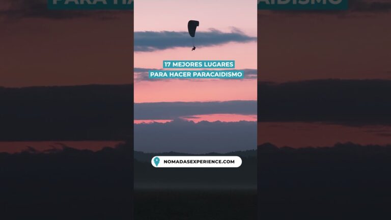 Lugares ideales para practicar paracaidismo