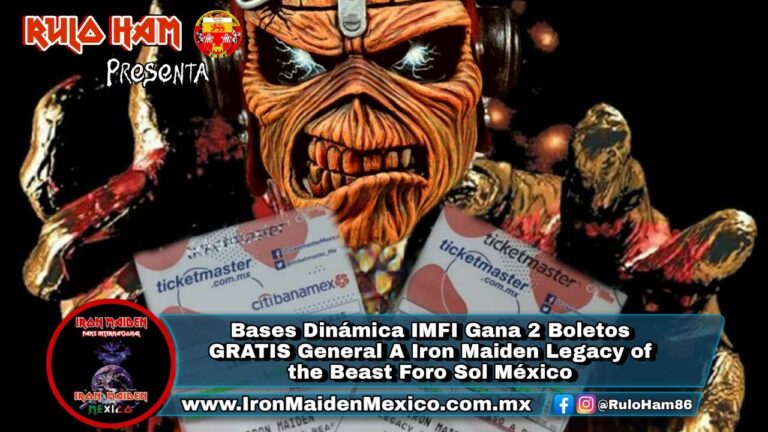 Participa y gana boletos para Iron Maiden