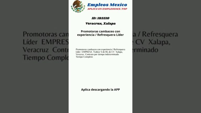 Oportunidades de Empleo Biling&uuml;e en Veracruz
