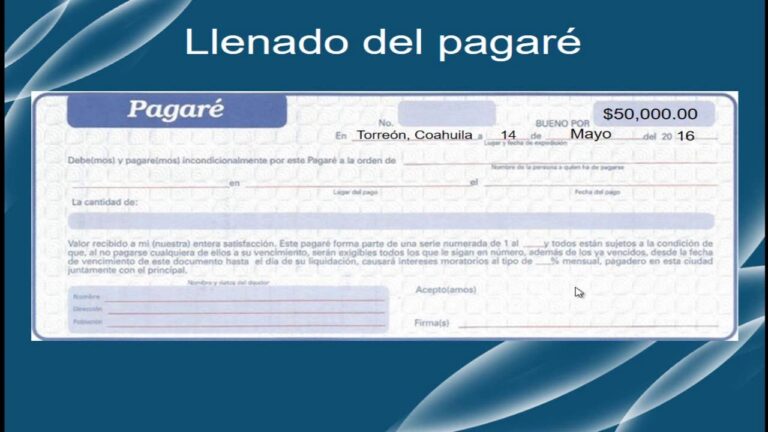 Ejemplo de Pagar&eacute; en M&eacute;xico: Todo lo que necesitas saber