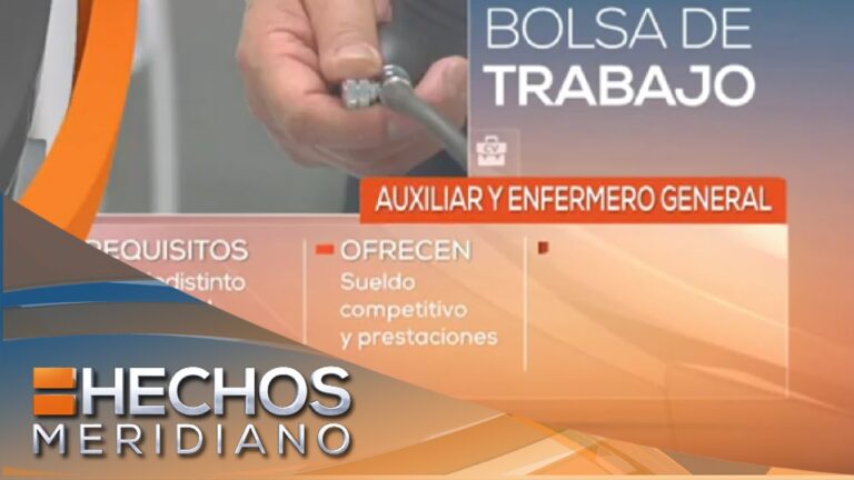 Empleo de enfermer&iacute;a en CDMX: Gu&iacute;a de Bolsa de Trabajo