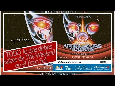 Boletos The Weeknd en México: ¡Aprovecha la Semana!