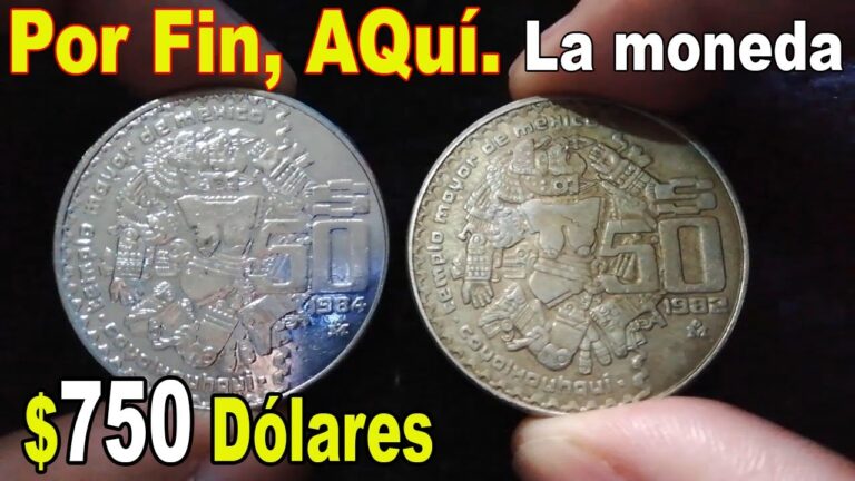 Valor actual de la moneda de 50 pesos de 1984