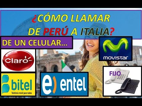 C&oacute;mo llamar a Italia desde USA