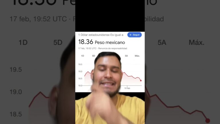 Convierte 18 d&oacute;lares a pesos mexicanos