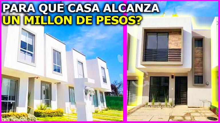 Casas de 1 mill&oacute;n de pesos: opciones accesibles y atractivas