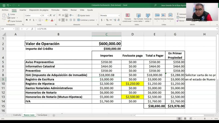 Costo de liberaci&oacute;n de escrituras por notario