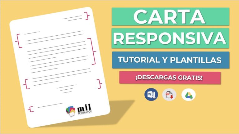 Gu&iacute;a completa sobre el acta de responsiva