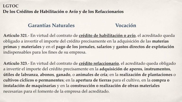 Gu&iacute;a del Modelo de Contrato Refaccionario