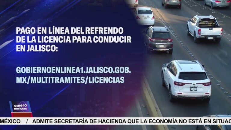 Gu&iacute;a para el Pago del Refrendo de Licencia en Jalisco
